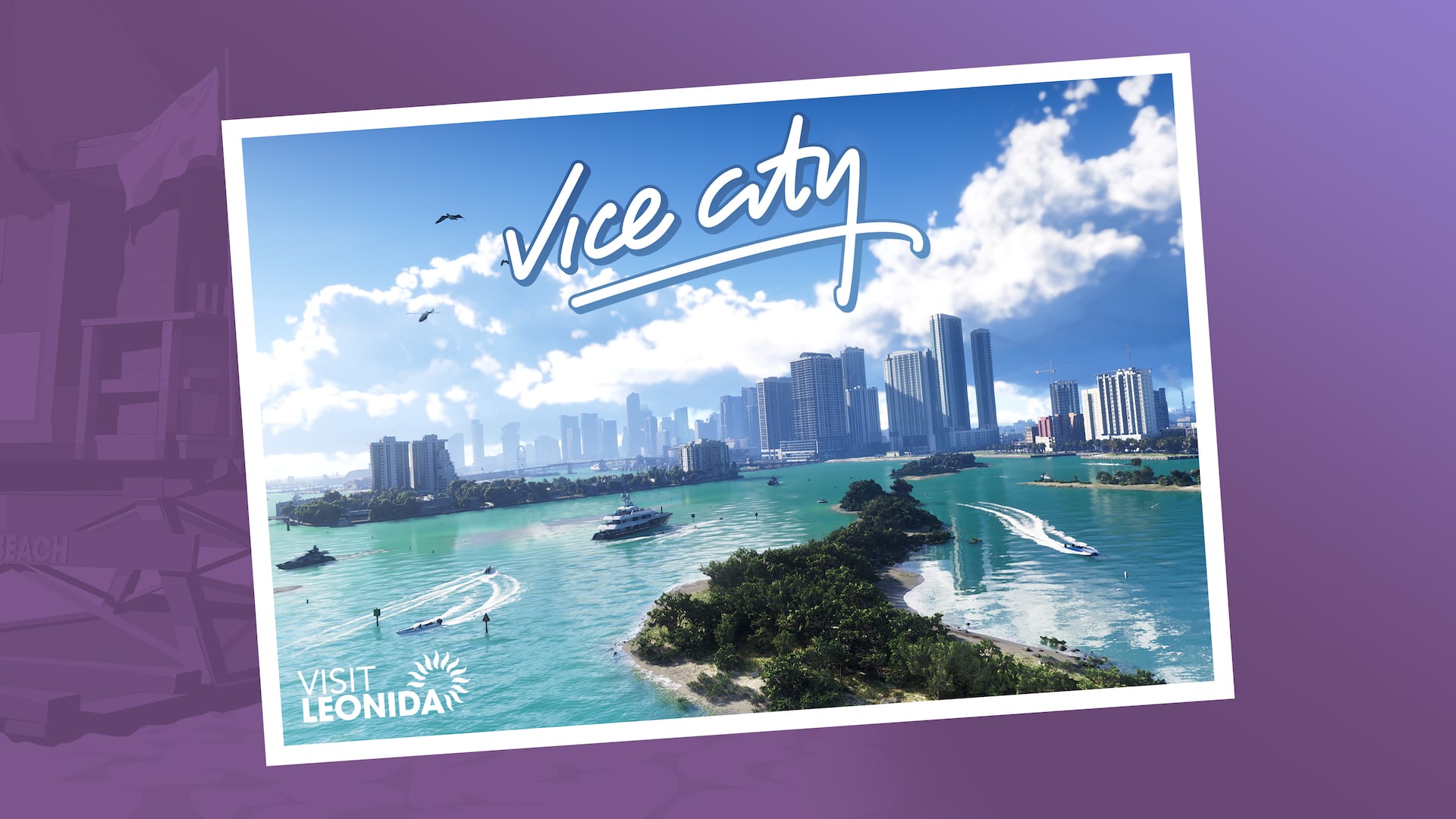 Vice City official promotional postcard