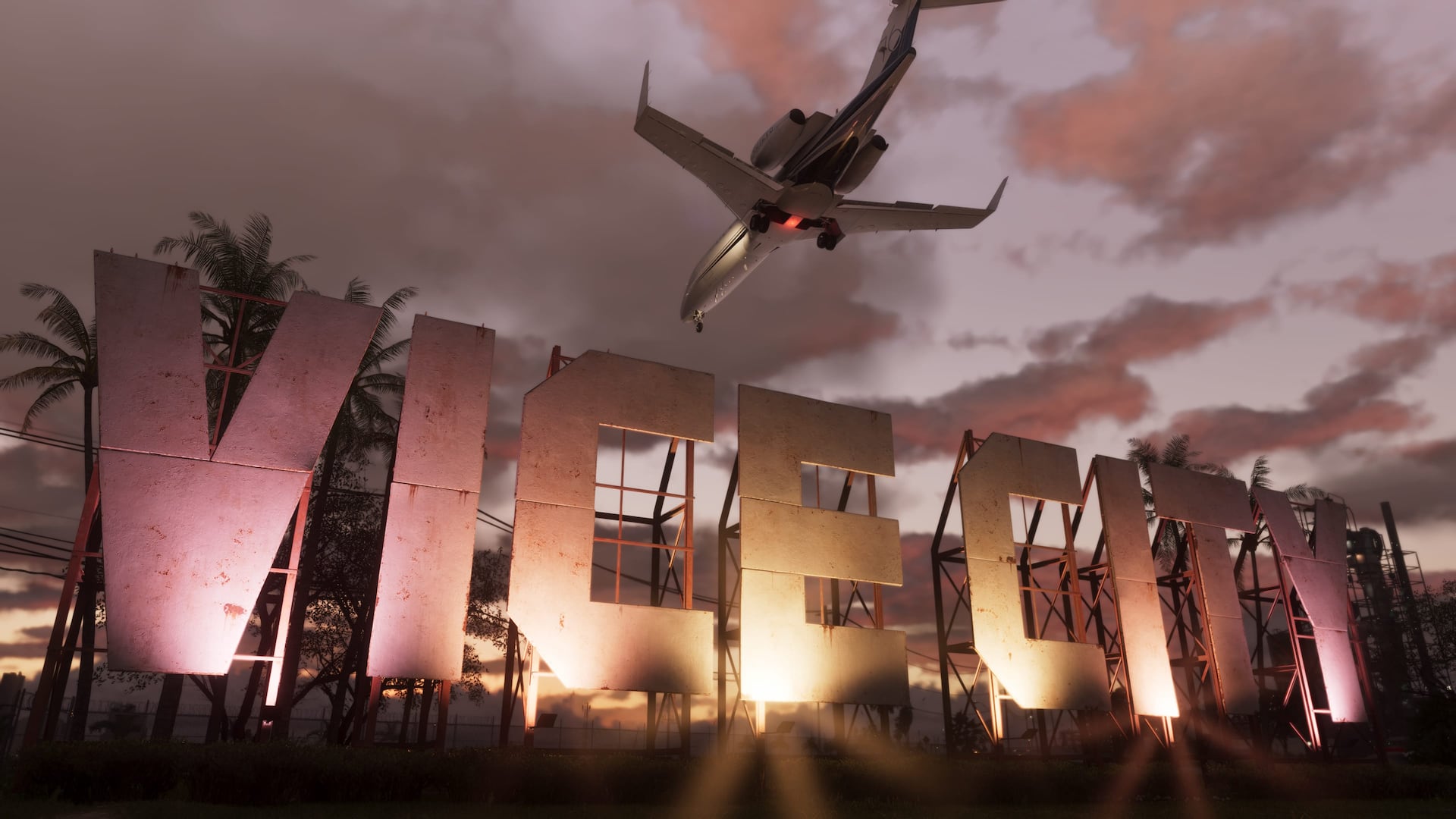 Official GTA VI screenshot of Vice City